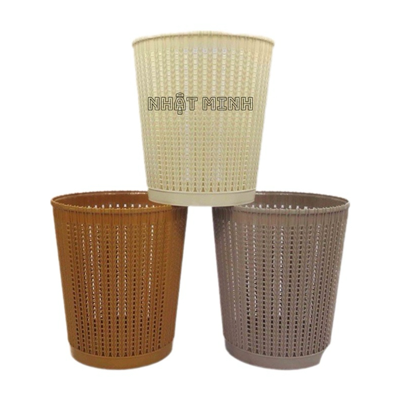 Sọt đựng rác nhựa giả mây tre đan, Sọt rác nhựa Việt Nhật - Hàng Chính ...