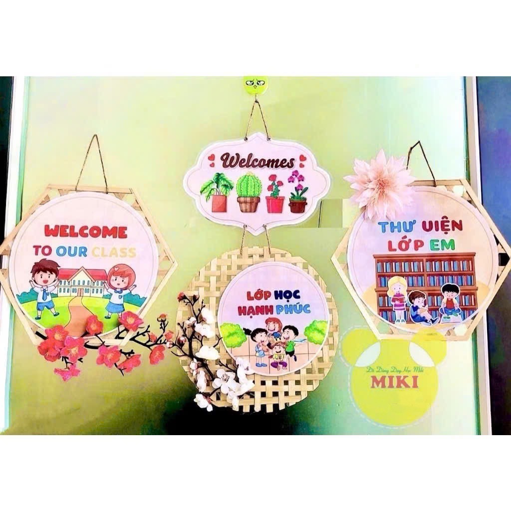 NAN TRE HÌNH THOI , TRÒN TRANG TRÍ LỚP