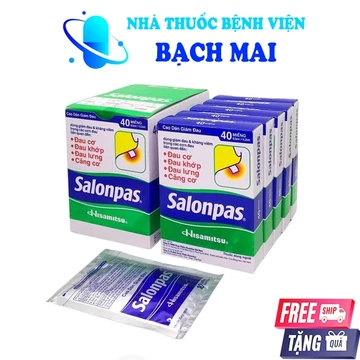 1 gói Salonpas - Cao dán SLP Gói 10 Miếng Hisamustu công nghệ Nhật Bản