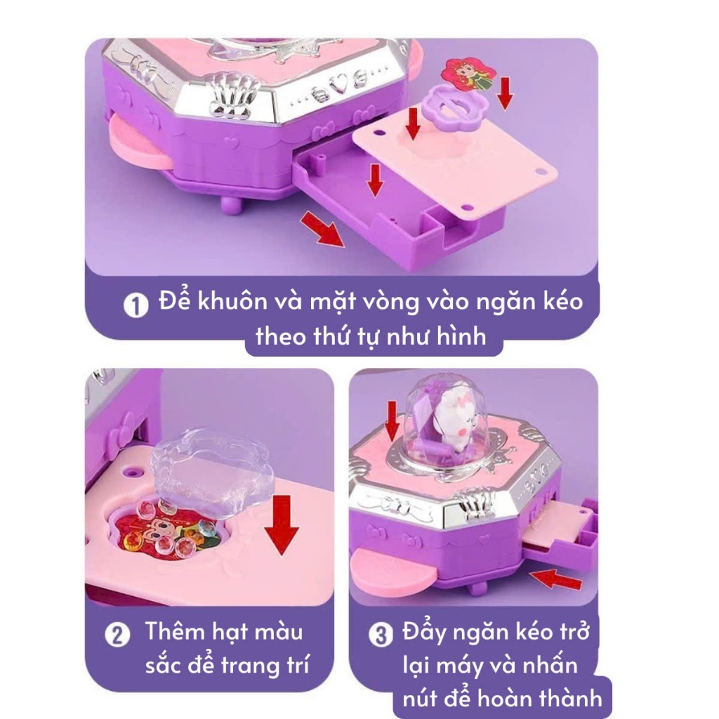 Bộ Đồ Chơi Handmade Hộp Phụ Kiện Ma Thuật Kèm 1 Máy Lắp Ghép Hộp Phép Thuật - Đồ Chơi Cho Bé PUKAPI