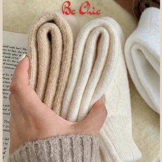Tất Vớ Nữ, Nam T 902 Lót Lông Giữ Nhiệt Cao Cổ Siêu Ấm Màu Tất Vớ Cao Cổ Dập Nổi Hình Thoi Loại Dày Lót Nỉ Ấm Áp