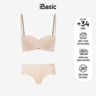 [MUA ÁO TẶNG QUẦN] Bộ đồ lót nữ iBasic áo ngực có gọng mút mỏng và quần lót không đường may thoáng khí BRAW162+V119