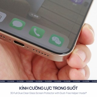 Kính Cường Lực Tự Dán HODA 3D Trong Suốt Cho iPhone 17 Pro Max Full Màn Không Lẹm Viền