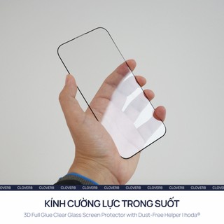 Kính Cường Lực Tự Dán HODA 3D Trong Suốt Cho iPhone 17 Pro Max Full Màn Không Lẹm Viền