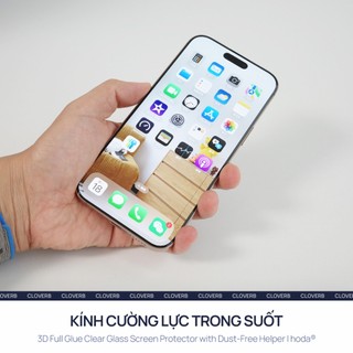 Kính Cường Lực Tự Dán HODA 3D Trong Suốt Cho iPhone 17 Pro Max Full Màn Không Lẹm Viền