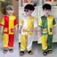 Bộ quần áo bà ba ghép màu cho bé size lớn (7-35kg) [KHÔNG KÈM KHĂN] Sét quần áo bà ba cho bé - Chất lụa mềm mại cho bé