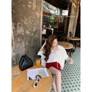 Le rouge | Set Lin Zixi áo sơ mi buộc dây chân váy chữ A