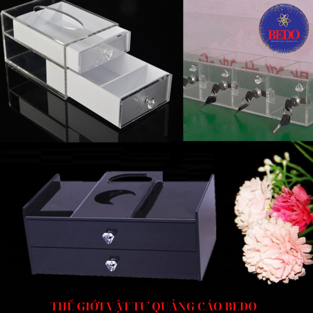 Bản Lề Mica Trong Suốt Phụ Kiện Mica Cao Cấp Khóa Gập Tay Cầm Mica Làm Hộp Mica Hòm Phiếu Nội Thất