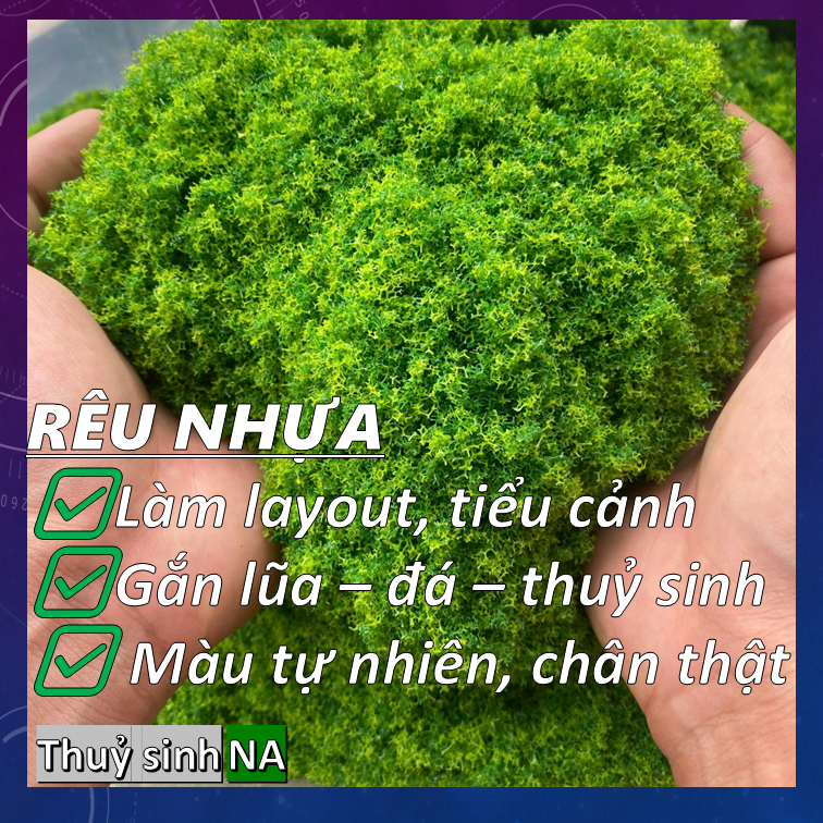 Bột rêu nhựa trang trí, làm layout thuỷ sinh, tiểu cảnh mô hình