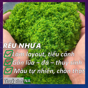 Bột rêu nhựa trang trí, làm layout thuỷ sinh, tiểu cảnh mô hình