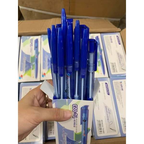 HỘP 20 CHIẾC BÚT BI NÉT TO, NÉT NHỎ TL 027-023 SIÊU TIỆN LỢI