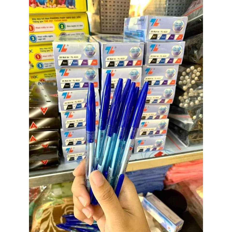 HỘP 20 CHIẾC BÚT BI NÉT TO, NÉT NHỎ TL 027-023 SIÊU TIỆN LỢI