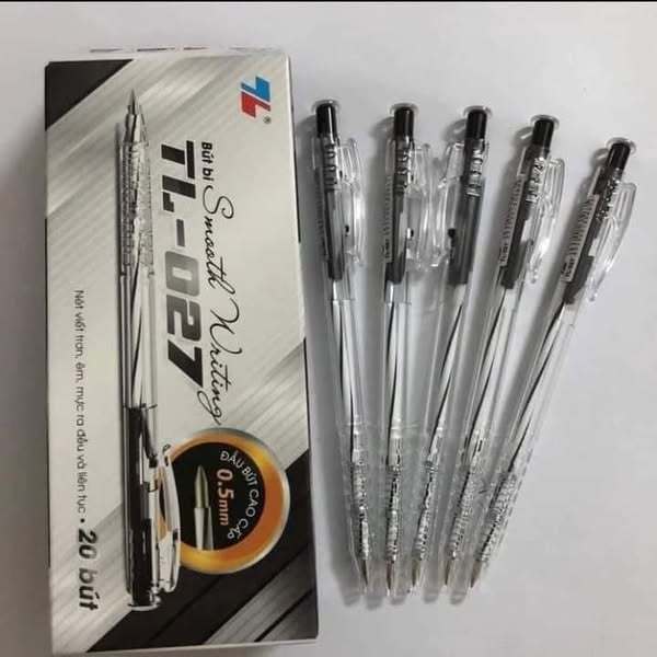 HỘP 20 CHIẾC BÚT BI NÉT TO, NÉT NHỎ TL 027-023 SIÊU TIỆN LỢI