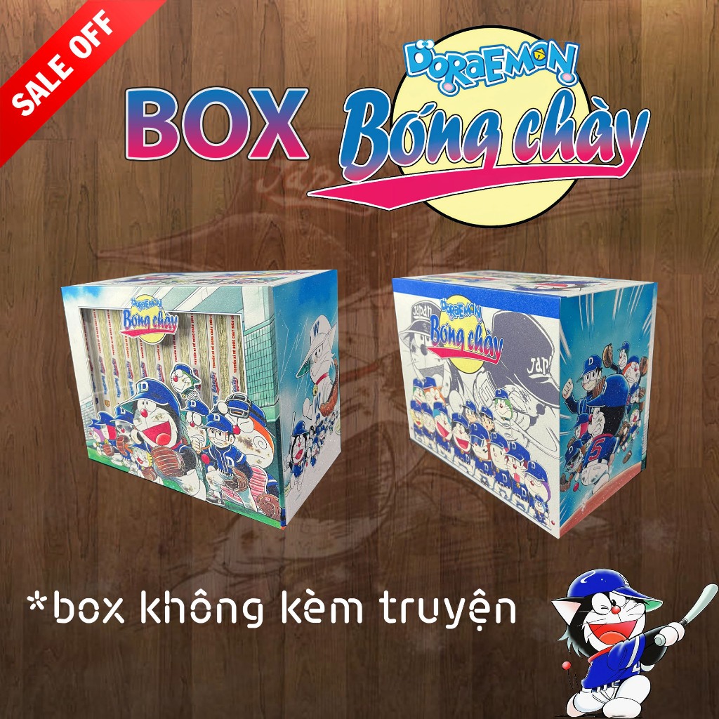 Box Doraemon bóng chày [KHÔNG KÈM TRUYỆN] để vừa 23 tập | Shopee Việt Nam