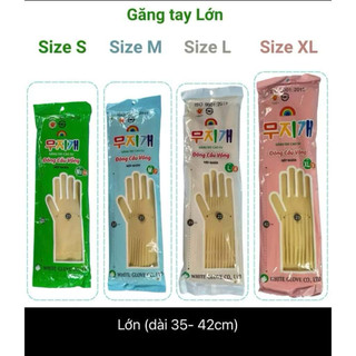 Găng tay cao su rửa bát Đông Cầu Vồng nếp nhăn,găng tay vệ sinh