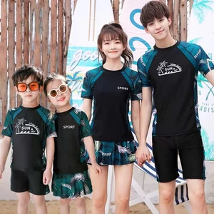 Bộ bơi Gia đình, bộ bơi bé trai bé gái từ 15-66kg, Quần áo + váy siêu cá tính nam nữ