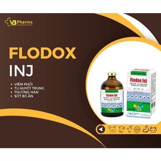 Thuốc thú y FLODOX INJ chai 100ml trị hô hấp hen khẹc suyễn trên chó mèo dê bò gia câm VB Pharma