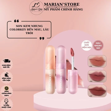 Son kem bùn Colorkey Lip Mousse Lip Mud màu nhung mờ 2g