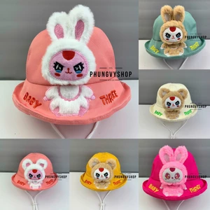 CÓ Size BÉ TỪ 2 Tuổi đến LỚN_Mũ bucket tai bèo vành trai gái trẻ em phungvyshop-nón /Bo Kaki LẬT BABY THREE "CN" /