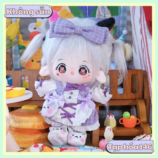 [8 mẫu][ORD] Doll không thuộc tính tóc tơ 20cm có tai và đuôi - Búp bê tóc tơ kèm outfit 20cm
