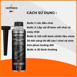 Dung dịch vệ sinh buồng đốt kim phun ô tô Senfineco 9986 Fuel Injector Cleaner dung tích 300ml-Mvn Auto