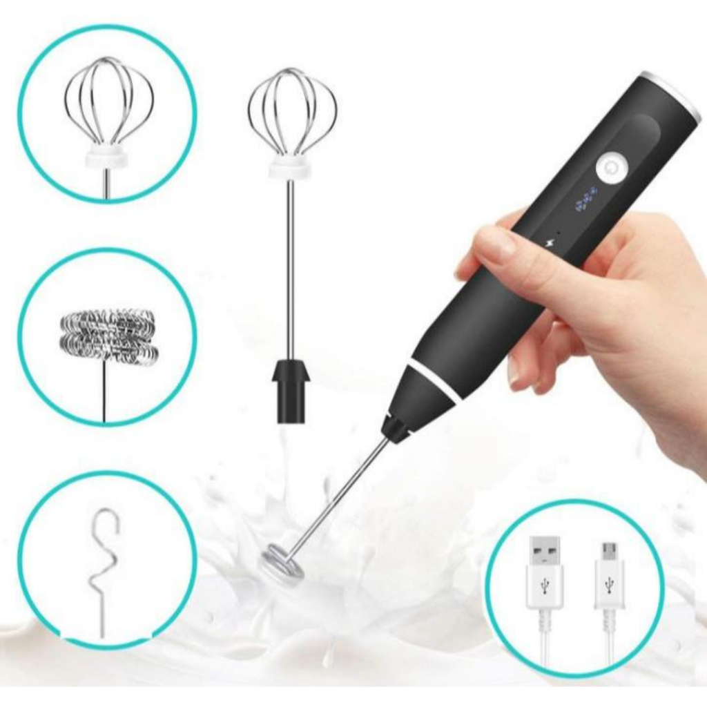 Máy Tạo Bọt Sữa Cầm Tay Sạc USB - Nhỏ Gọn, Tiện Lợi, Công Suất Mạnh