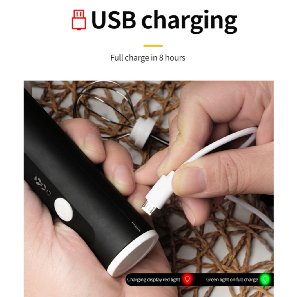 Máy Tạo Bọt Sữa Cầm Tay Sạc USB - Nhỏ Gọn, Tiện Lợi, Công Suất Mạnh
