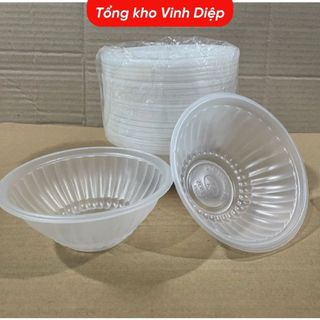 Chén Bát Nhựa Dùng 1 Lần QQ Combo 50 Chiếc - Đủ Kích Cỡ Nhỏ Vừa Lớn
