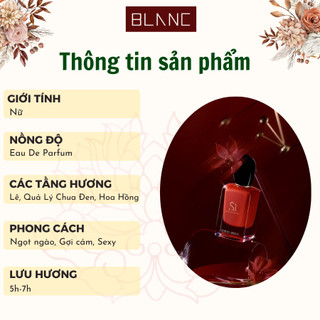 Nước Hoa Nữ Chiết Si Passione BLANC PERFUME, Dầu Thơm Hương Hoa Cỏ Trái Cây, Gợi Cảm