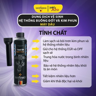 Súc Rửa Cực Sạch Hệ Thống Phun Và Buồng Đốt Máy Dầu Senfineco 9916 Của Đức-Mvn Auto