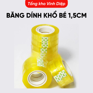 Băng dính văn phòng, băng keo thủ công nhỏ khổ 1cm 1.5cm