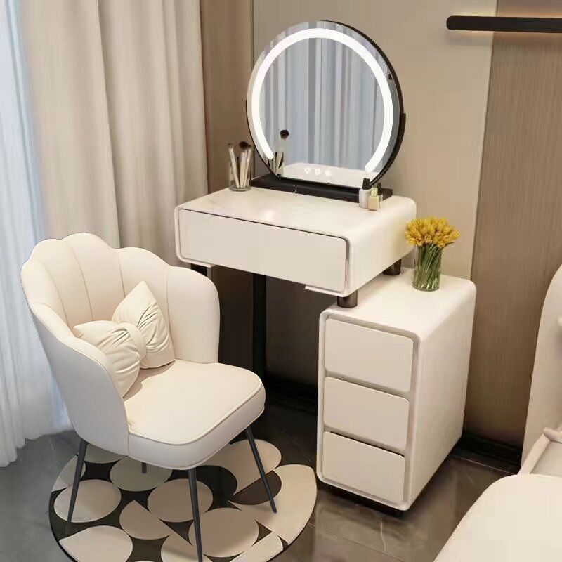 Ghế trang điểm vương miện phòng ngủ phối nơ phong cách tối giản hiện đại - Ghế Decor Spa, Makeup, Bar Làm Nail