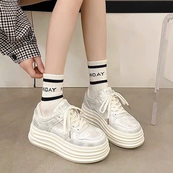 [ SALE TẾT] Giày thể thao COMMI êm nhẹ đế độn Giày thể thao basic Giày đi học giày da hàng loại1 FULLBOX giay jery store