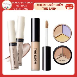 Kem Che Khuyết Điểm THE SAEM Hàn Quốc Cover Perfection Tip Concealer SPF28 PA++ Triệt Sắc Đều Màu Da