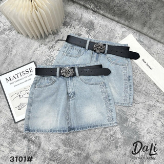 QCL1 3101 Chân váy jeans C H Ô M kèm belt form siêu đẹp siêu xịn sò