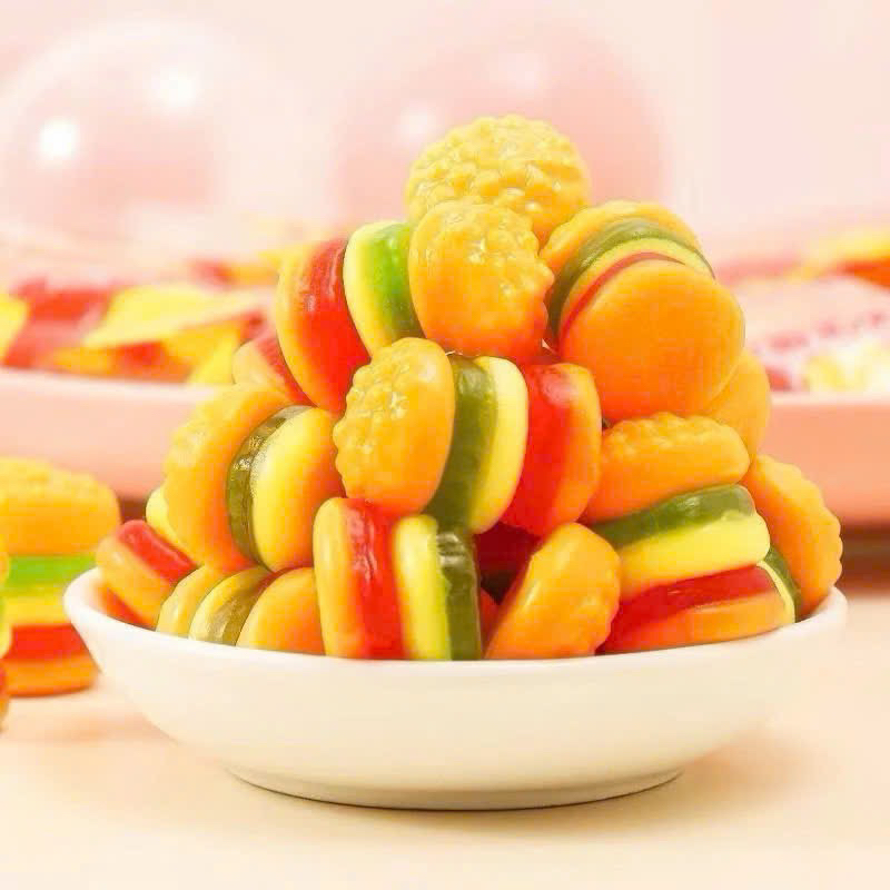 Kẹo Dẻo HumBerGer Hương Vị Trái Cây , Bánh Kẹo food