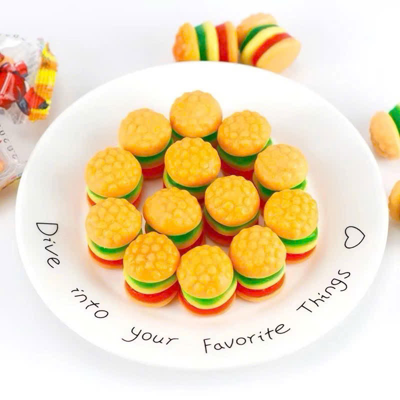 Kẹo Dẻo HumBerGer Hương Vị Trái Cây , Bánh Kẹo food