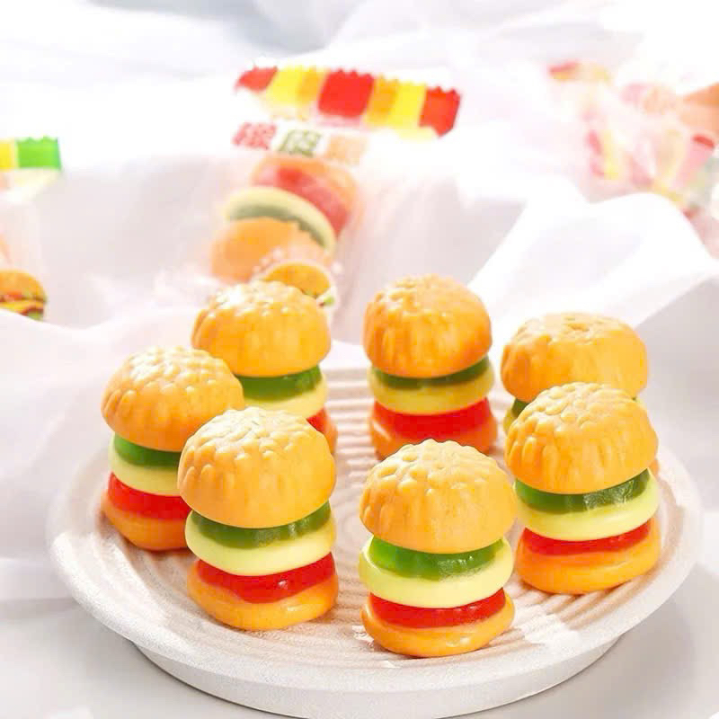 Kẹo Dẻo HumBerGer Hương Vị Trái Cây , Bánh Kẹo food