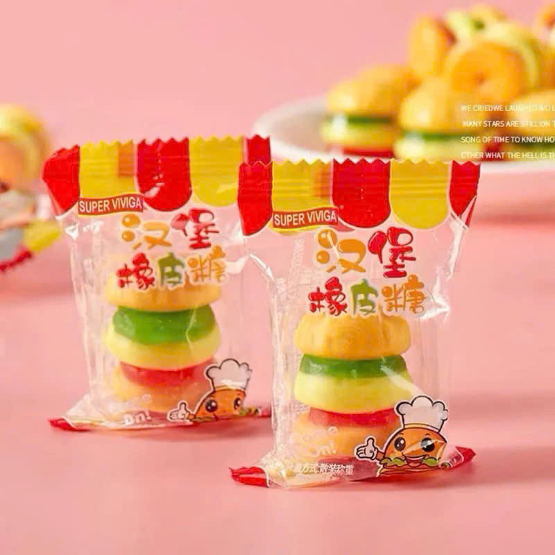 Kẹo Dẻo HumBerGer Hương Vị Trái Cây , Bánh Kẹo food