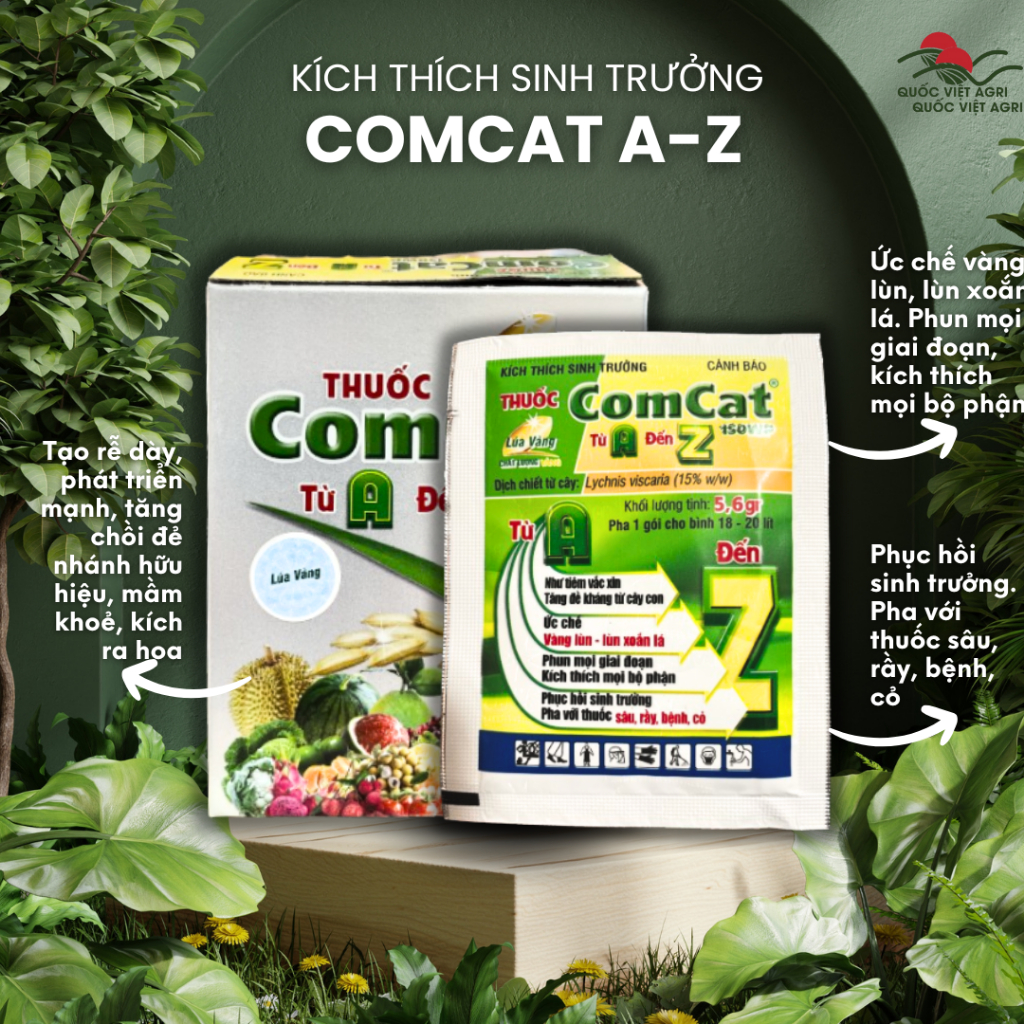 Phân Bón Lá - COMCAT A-Z - Kích rễ, Mầm chồi, Ra hoa, Đậu quả - 5.6 gr ...