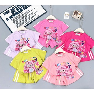 BỘ BABY THREE BÉ GÁI 5 MÀU CHO BÉ 6-18KG CHÂT LIỆU CTON SU