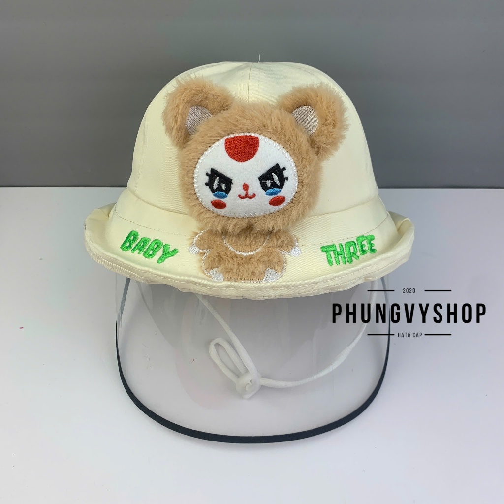 CÓ Size BÉ TỪ 2 Tuổi đến LỚN_Mũ chống giọt bắn chắn gió bụi bucket vành phungvyshop-nón / Bo "KIẾNG" LẬT Bbt "CN"
