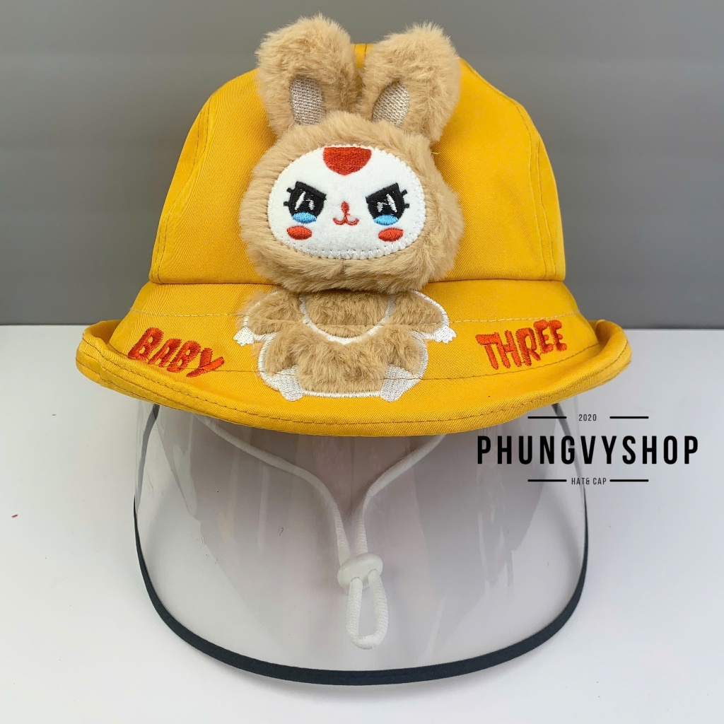 CÓ Size BÉ TỪ 2 Tuổi đến LỚN_Mũ chống giọt bắn chắn gió bụi bucket vành phungvyshop-nón / Bo "KIẾNG" LẬT Bbt "CN"