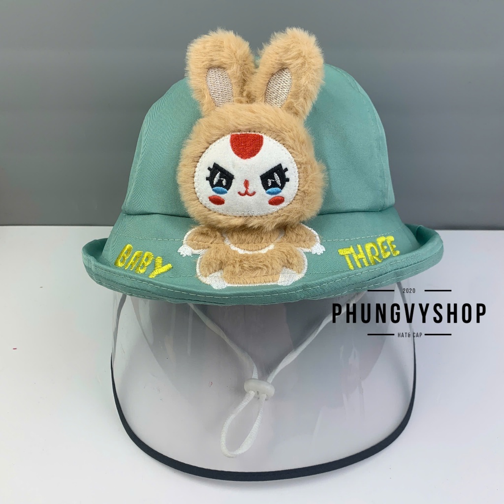 CÓ Size BÉ TỪ 2 Tuổi đến LỚN_Mũ chống giọt bắn chắn gió bụi bucket vành phungvyshop-nón / Bo "KIẾNG" LẬT Bbt "CN"