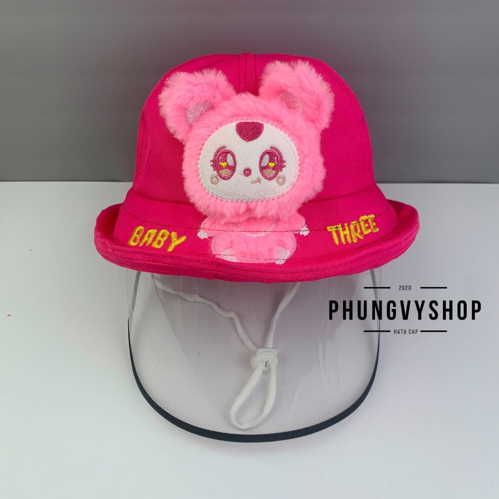 CÓ Size BÉ TỪ 2 Tuổi đến LỚN_Mũ chống giọt bắn chắn gió bụi bucket vành phungvyshop-nón / Bo "KIẾNG" LẬT Bbt "CN"
