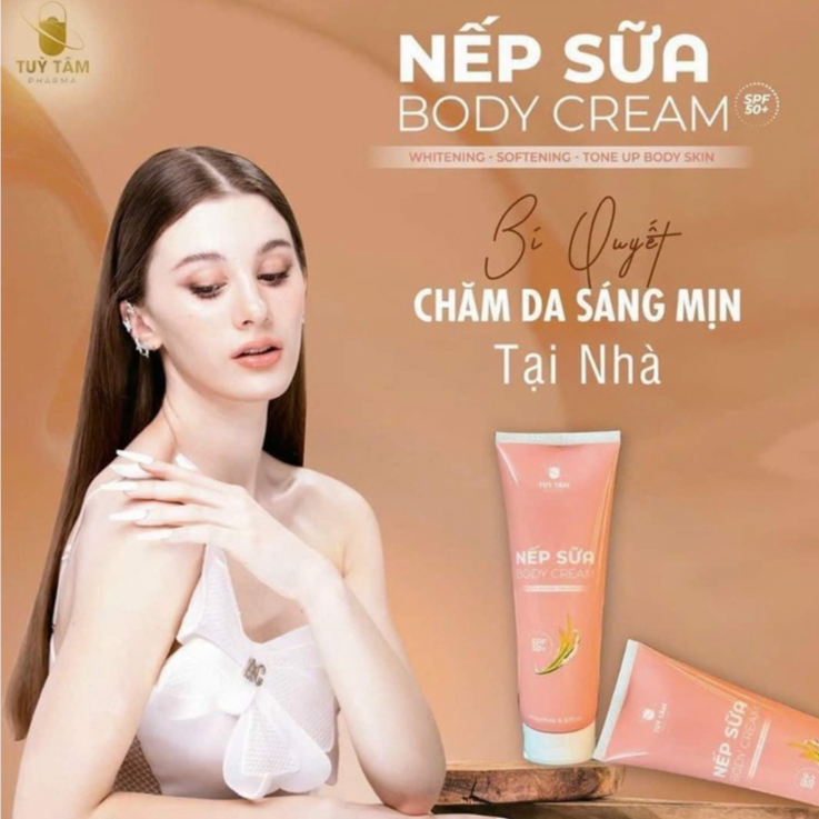 Kem body nếp sữa làm trắng da tự nhiên Skincare Nữ - Tùy Tâm Pharma