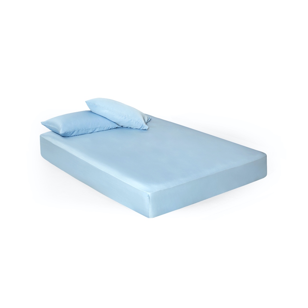 Ảnh Bộ Ga Gối 3 Món Gòn Bedding Lụa Tencel Viscose Cao Cấp Màu Trơn 1m6x2m | 1m8x2m 1