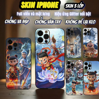 Miếng dán Skin Mặt lưng Sau full viền Mẫu Natra Dành Cho 16 pro max 15 pro max 14 pro max 13 pro max 12 pro max