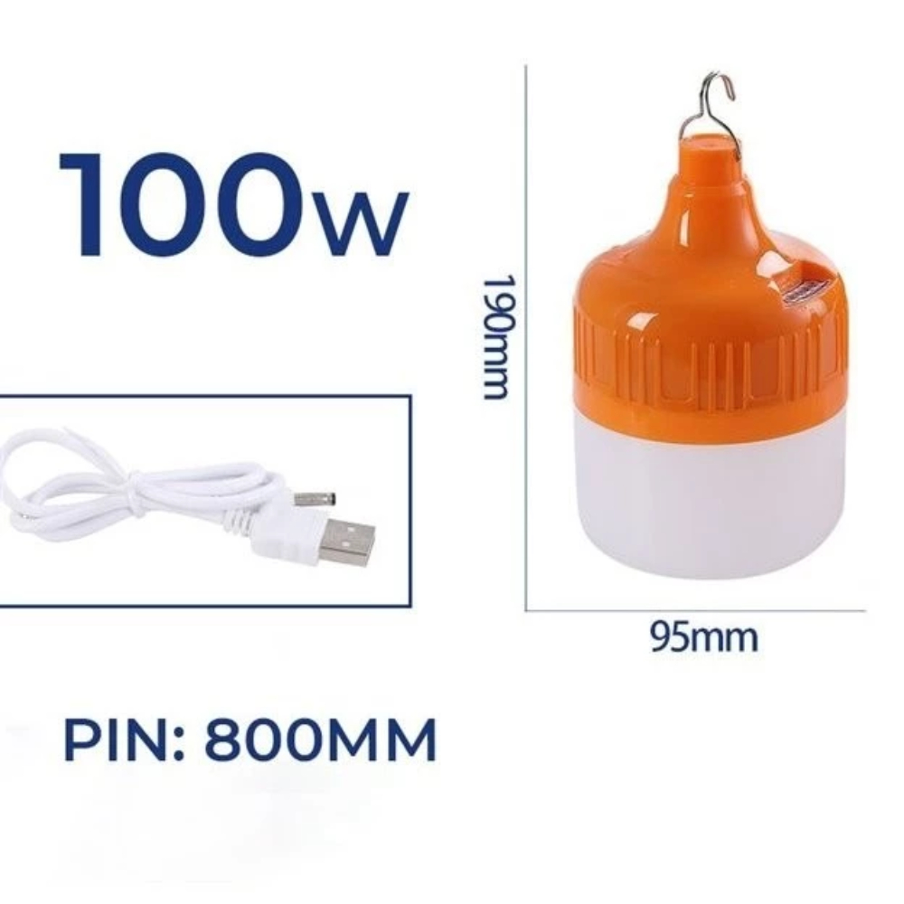 Bóng Đèn LED Tích Điện DIDOOGLT 100W Đèn Sạc USB Siêu Sáng Kèm Dây Sạc | BigBuy360 - bigbuy360.vn