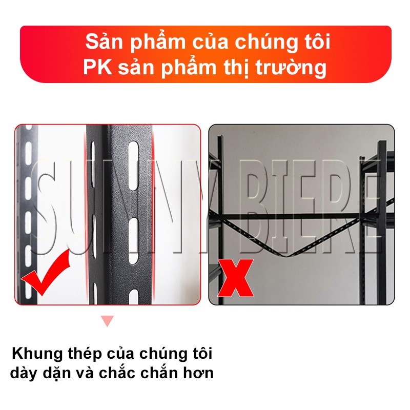 Kệ Sắt Cao Cấp Đựng Đồ Chống Thấm Nước Và Chống Gỉ Kệ Để Đồ Mỗi Lớp Có Thể Chịu Được 200kg